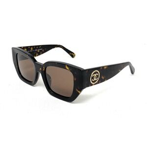 CHANEL Women's POLARIZED Sunglasses CH5506A 714/83 Havana Gold Brown 51mm